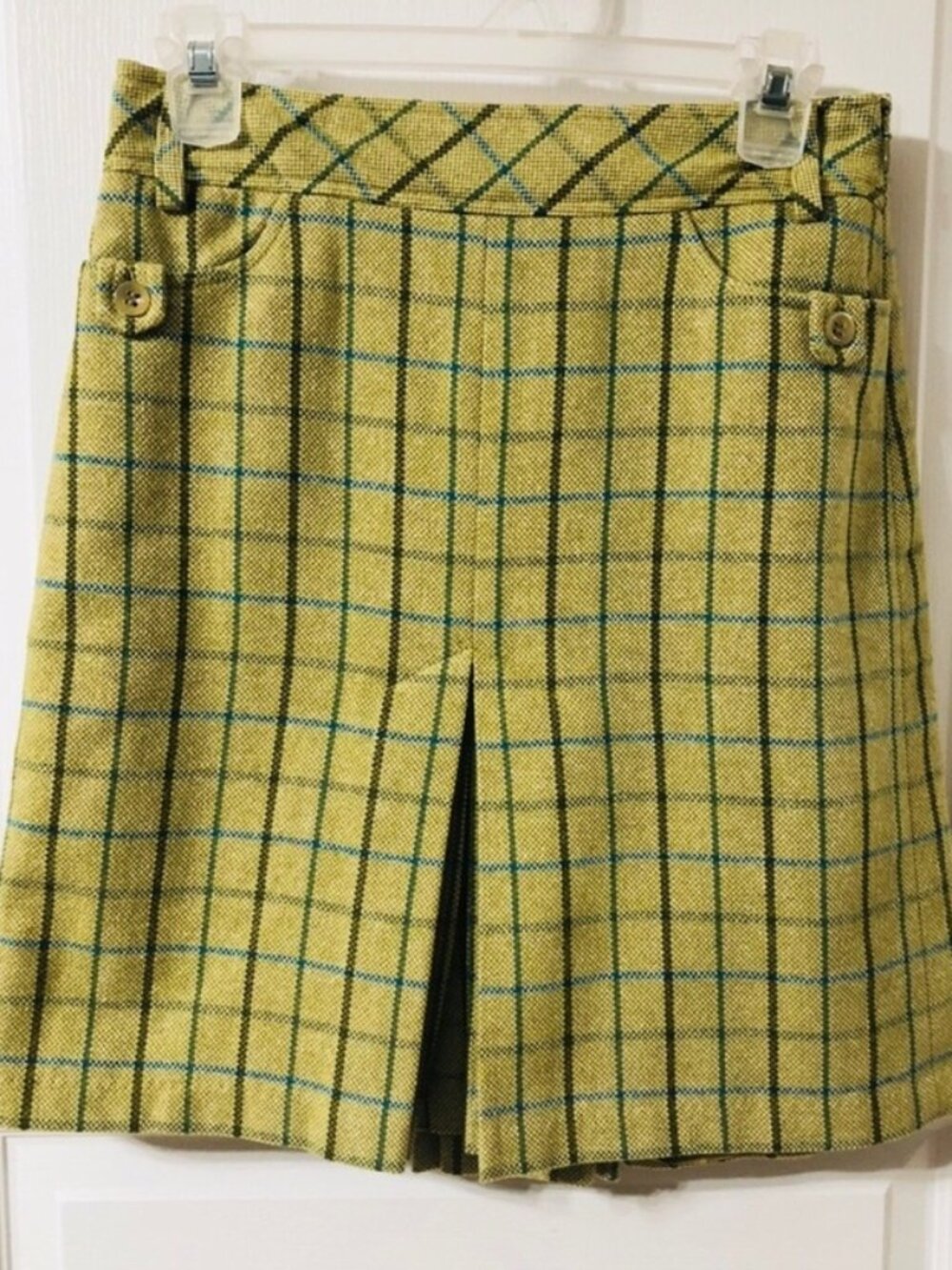 Green Plaid Skirt